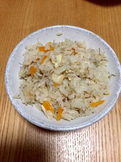 栄養満点じゃこの炊き込みご飯✨幼児食にも-レシピのメイン写真