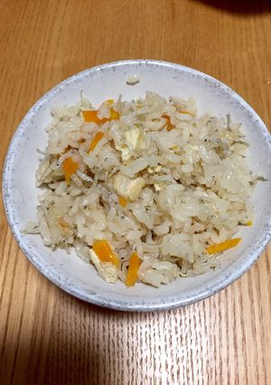 栄養満点じゃこの炊き込みご飯✨幼児食にも-レシピのメイン写真