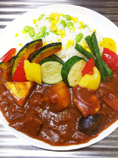 水を使わない!彩り夏野菜カレー!-レシピのメイン写真