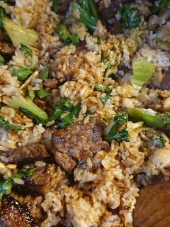 牛ステーキのレタス炒飯-レシピのメイン写真