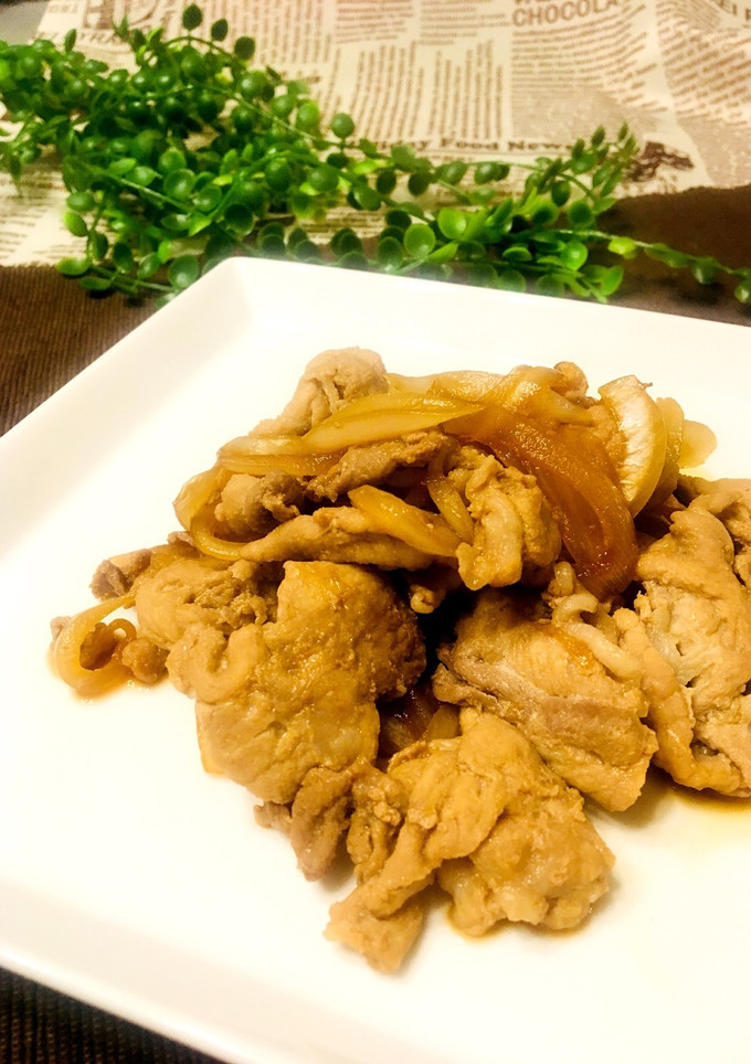 ささっと簡単！豚肉の細切れの生姜焼き♪-レシピのメイン写真