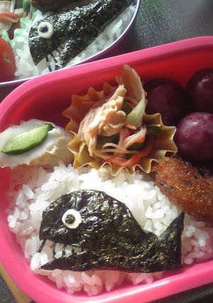 年長■お弁当(くじら)-レシピのメイン写真