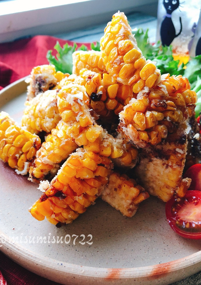 甘い！醤油味のとうもろこし唐揚げ(動画有-レシピのメイン写真