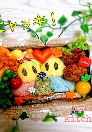 簡単♪『ニャッキ！』弁当♡キャラ弁♡-レシピのメイン写真