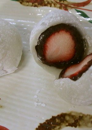 冷凍お餅で簡単！いちご大福　ひなまつりに-レシピのメイン写真