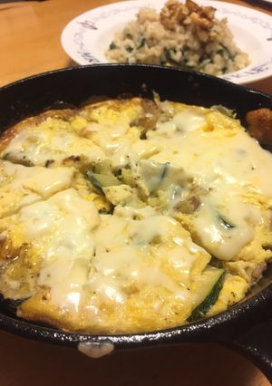スキレットでズッキーニ のフリッタータ♪-レシピのメイン写真