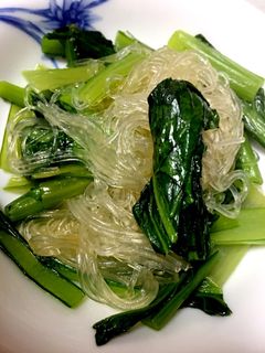 青菜と春雨の中華風さっぱり炒め-レシピのメイン写真