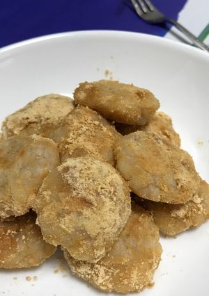 うどん deカリッともっちりきな粉だんご-レシピのメイン写真