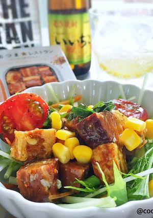 簡単おつまみ♪エスニックベーコンサラダ-レシピのメイン写真