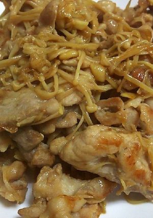 えのき入り豚の生姜焼き-レシピのメイン写真