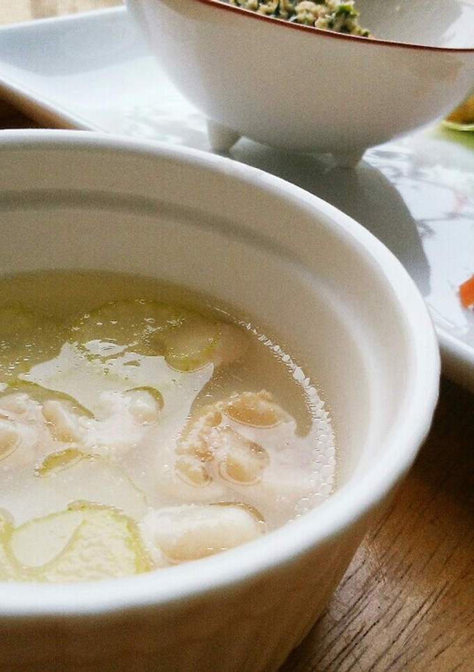 犬ご飯 鶏皮とセロリのスープ-レシピのメイン写真