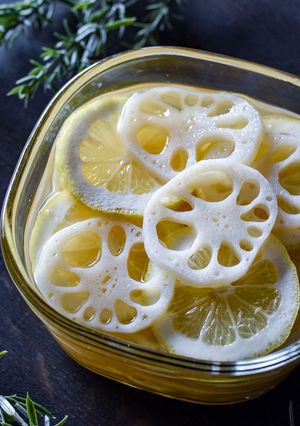 蓮根の蜂蜜レモン漬け◎漬け汁も活用♪-レシピのメイン写真