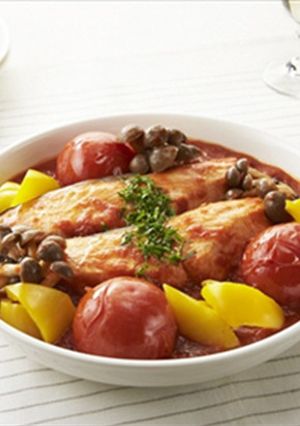トマトたっぷり！サーモンのトマトパッツァ-レシピのメイン写真