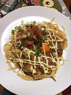 納豆パスタ-レシピのメイン写真