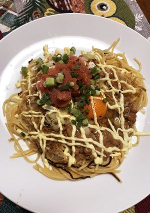 納豆パスタ-レシピのメイン写真