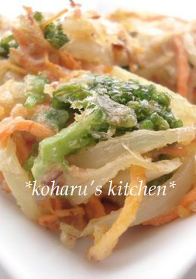 ＊菜の花とお節のサクサクかき揚げ＊-レシピのメイン写真