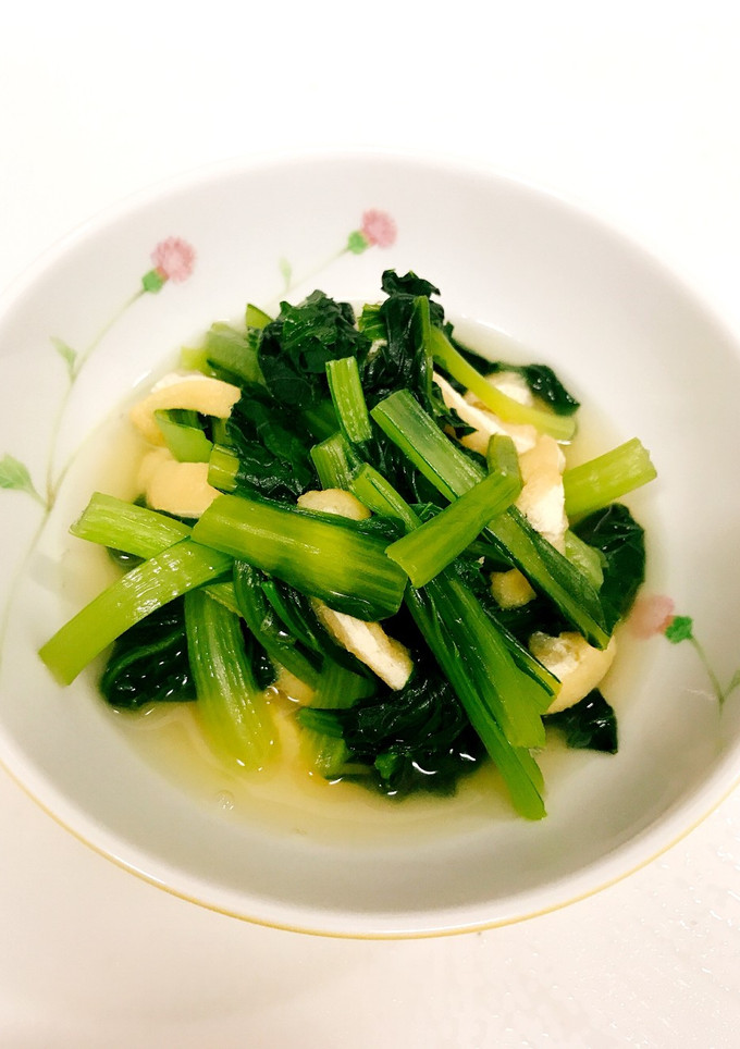 小松菜と薄揚げのさっと煮-レシピのメイン写真