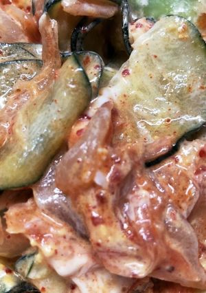 きゅうりとキムチの玉子サラダ-レシピのメイン写真