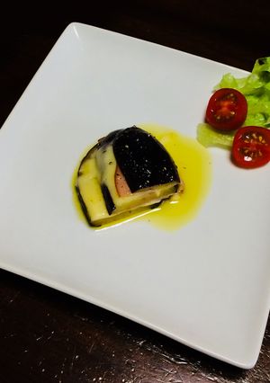 あるもんで。ナスハムチーズのはさみ焼き-レシピのメイン写真