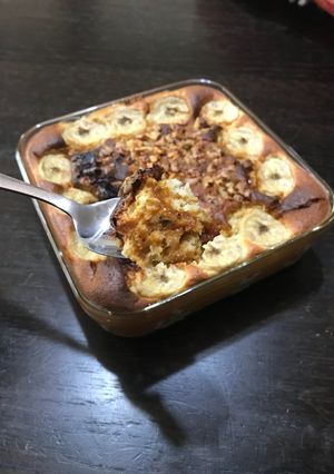 ふわふあキャラメルバナナ焼スコップケーキ-レシピのメイン写真