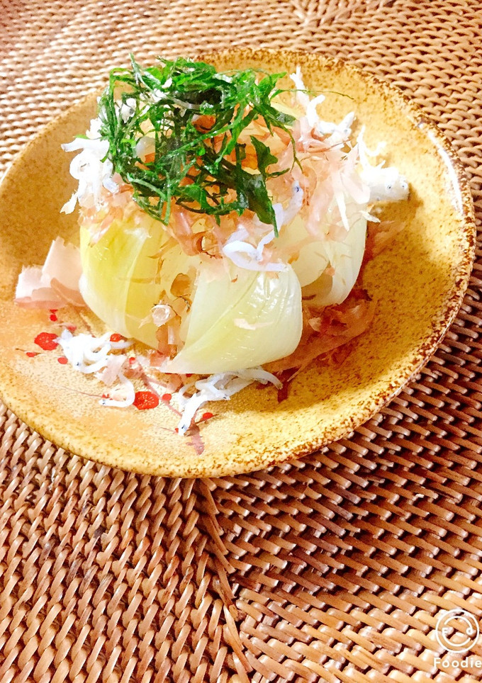 新タマネギのレンジ蒸し-レシピのメイン写真