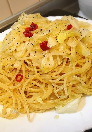 キャベツのペペロンチーノ！美味しい！-レシピのメイン写真
