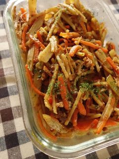 カレーキンピラ-レシピのメイン写真
