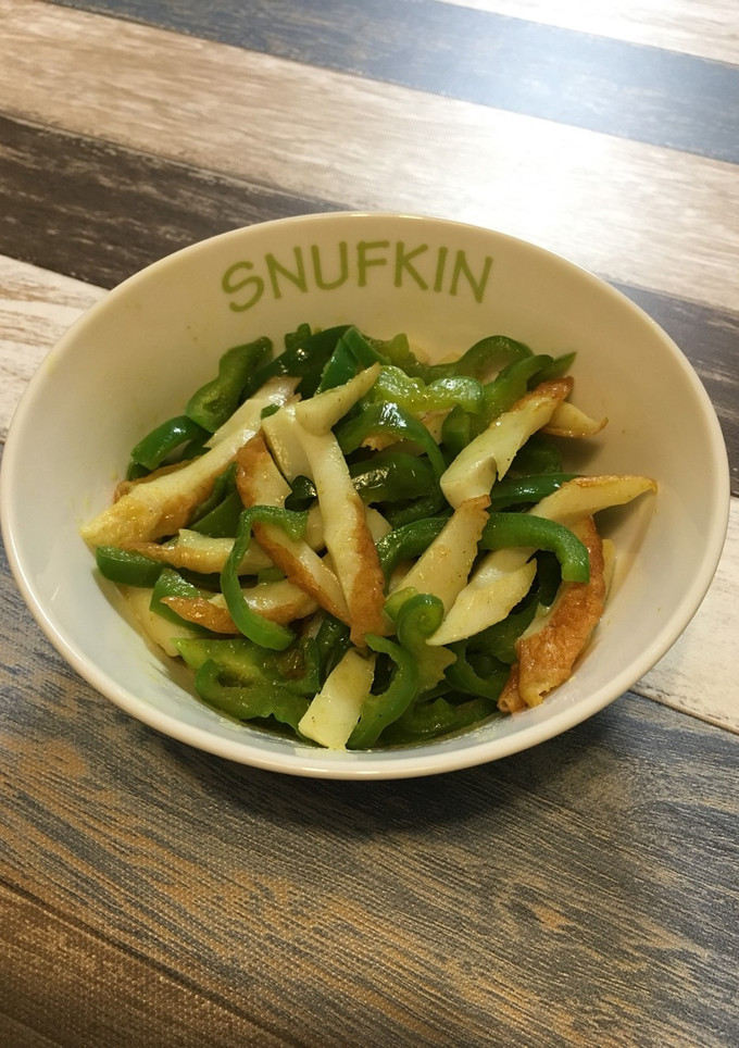 10分副菜！ちくわとピーマンのカレー炒め-レシピのメイン写真