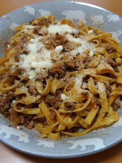 簡単ミートソースパスタ ボロネーゼ-レシピのメイン写真