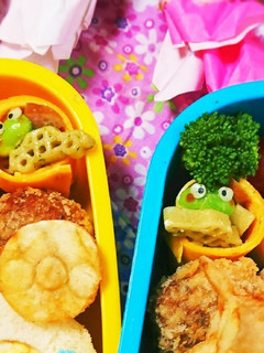 キャラ弁・梅雨弁に♪簡単可愛い枝豆カエル-レシピのメイン写真