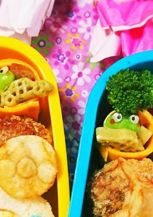 キャラ弁・梅雨弁に♪簡単可愛い枝豆カエル-レシピのメイン写真
