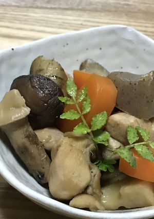 【大皿料理】筑前煮（炒り鶏）生姜入り-レシピのメイン写真