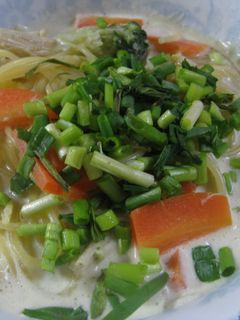 【ひとりランチ】北のスープパスタ-レシピのメイン写真