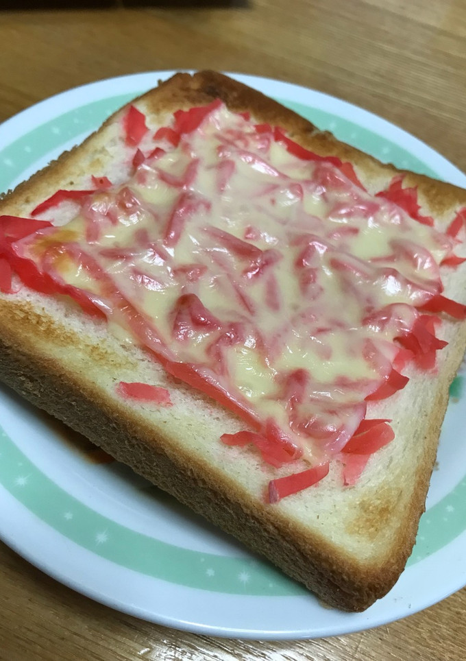 旨さシャキッと☆紅しょうがチーズトースト-レシピのメイン写真