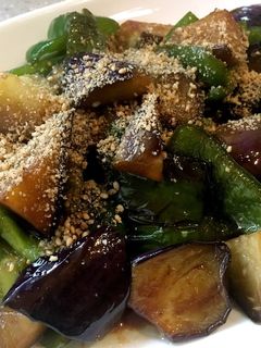 簡単 10分!茄子とピーマンの甘辛炒め-レシピのメイン写真