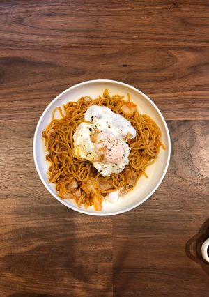 豚キムチ納豆焼きそば-レシピのメイン写真