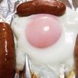 簡単トースター目玉焼き ꉂ(ˊᗜˋ*)
