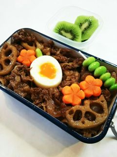 お弁当(6/23) すき焼き弁当-レシピのメイン写真