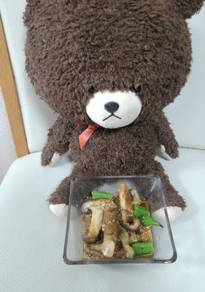 椎茸オクラのゴマあえ！-レシピのメイン写真