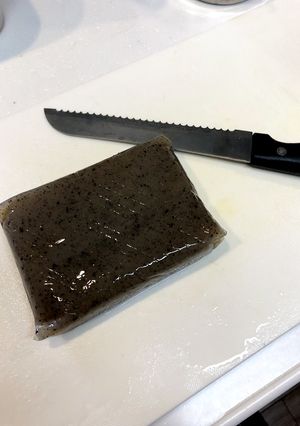 【裏技】キレイに早く　こんにゃく格子切り-レシピのメイン写真