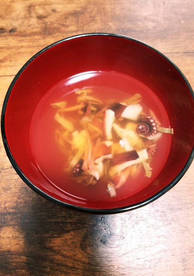 たこ焼き具材の残りで簡単スープ-レシピのメイン写真