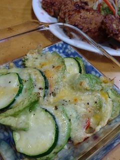 切って焼くだけ!夏野菜のチーズ焼き♪-レシピのメイン写真