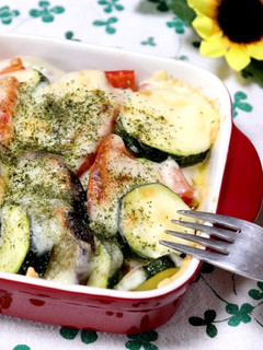 夏野菜の味噌マヨチーズ焼き*-レシピのメイン写真