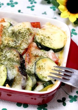 夏野菜の味噌マヨチーズ焼き＊-レシピのメイン写真