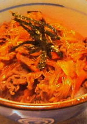 韓流or中華風?!甘ピリ辛・牛丼-レシピのメイン写真