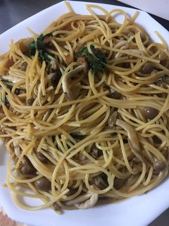 梅干しと大葉のしめじパスタ-レシピのメイン写真