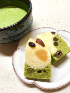 しっとり簡単!和菓子☆2色の浮島☆-レシピのメイン写真
