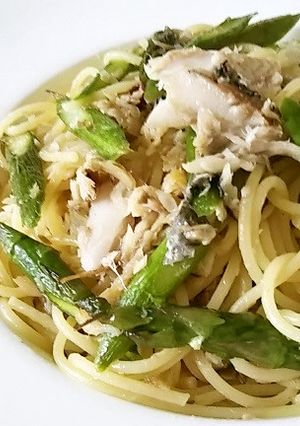 糠ニシンとアスパラのペペロンチーノ☆-レシピのメイン写真