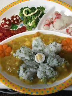 子供の一歳の誕生日プレート!離乳食-レシピのメイン写真