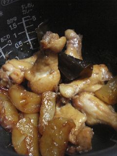 炊飯器調理★手羽元の照り煮-レシピのメイン写真